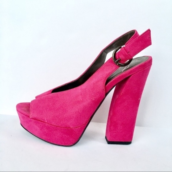 HEART SOUL FABIANA FUCHSIA PLATFORM PUMPS 7.5 - Picture 3 of 8